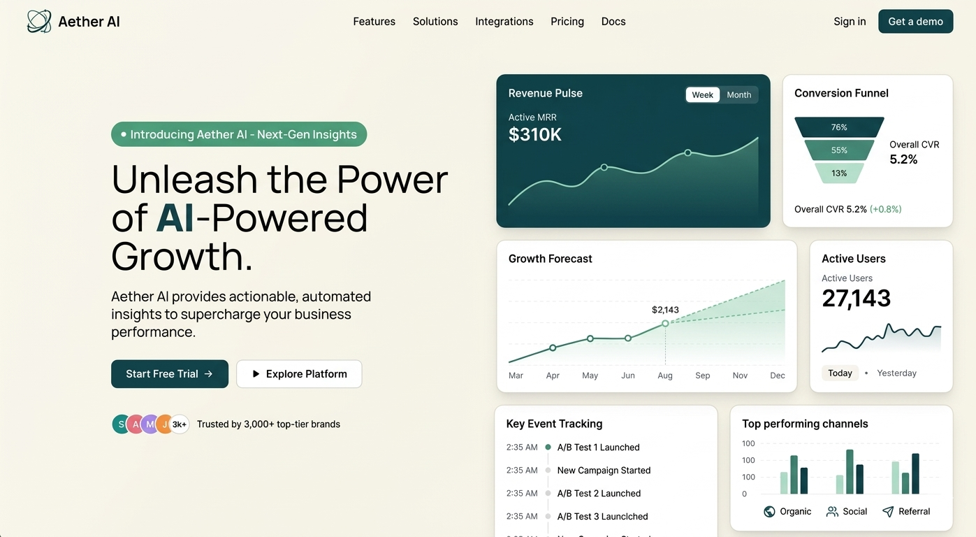 Creative Product Landing Page